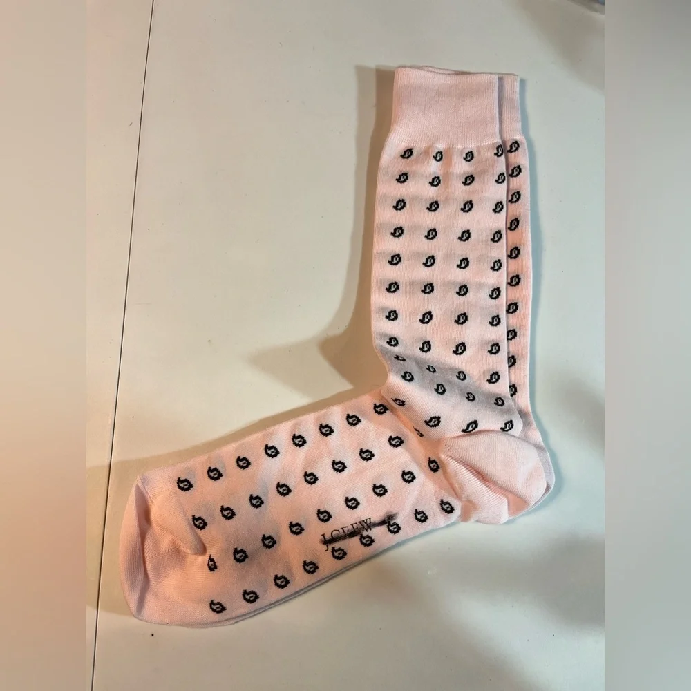 J.Crew Paisley critter socks